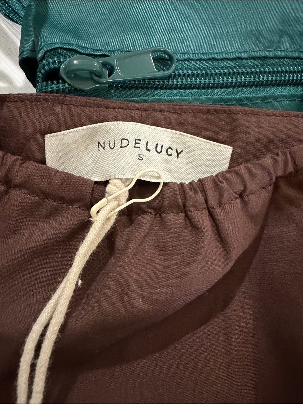 Nude Lucy Brown Tie-Front Cotton dress - Picture 5 of 5